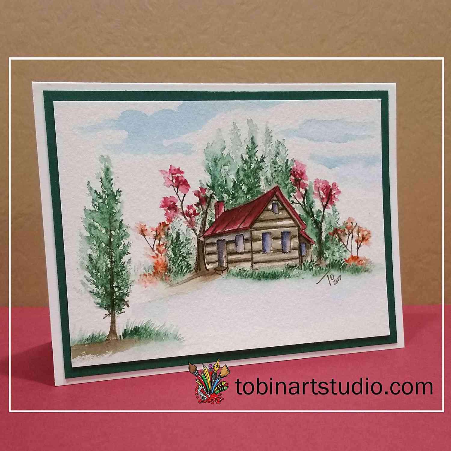 Watercolor Weekend | Fall Cabin