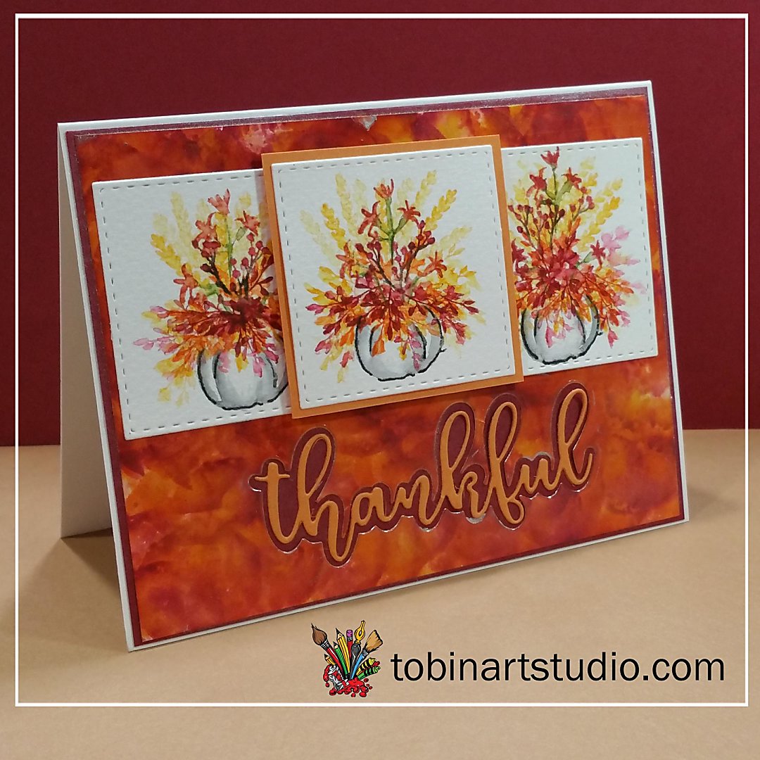 Watercolor Weekend | Thankful Pumpkin Trio