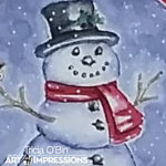 Art Impressions | Watercolor Weekend | Snowman - TOBin Art Studio