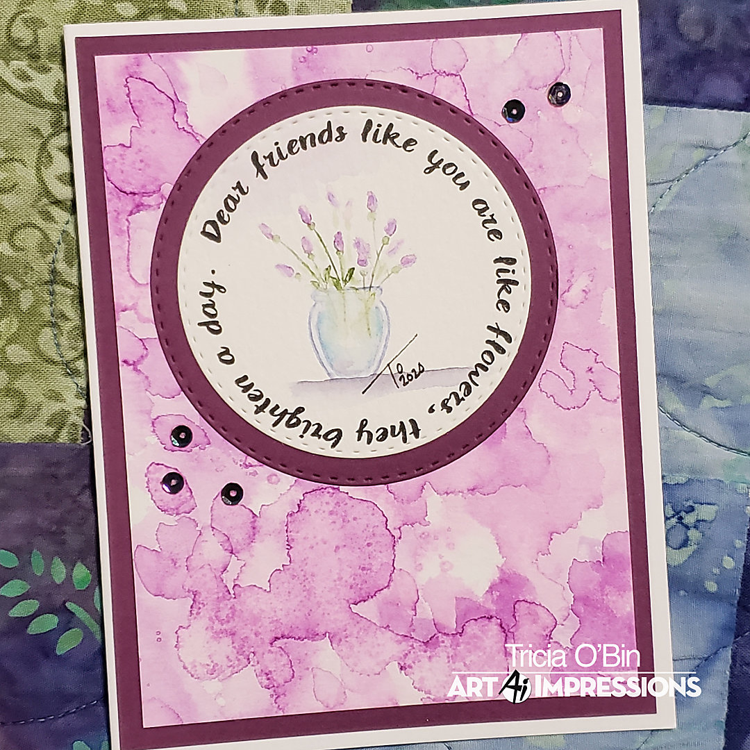 Dear Friends | Watercolor Weekend | Art Impressions Stamps